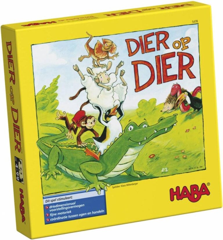 Het spel: HABA Dier op Dier (Review + speluitleg) 2023
